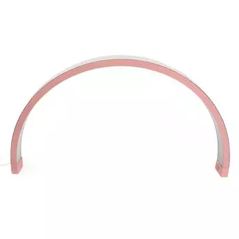 29.5 Inch LED Half Moon Nail Desk Lamp 40W Half Moon Nail Desk Light 32005600K Touch Key Fill US Plug розовый