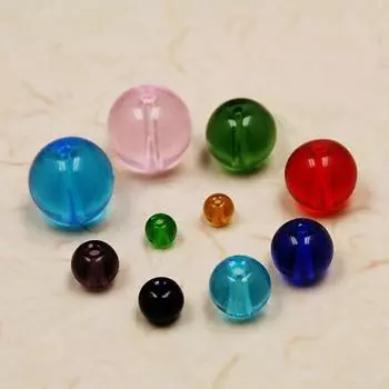 29-75шт стеклянные круглые бусины для изготовления ювелирных изделий DIY браслет-ожерелье 4mm 95pcs