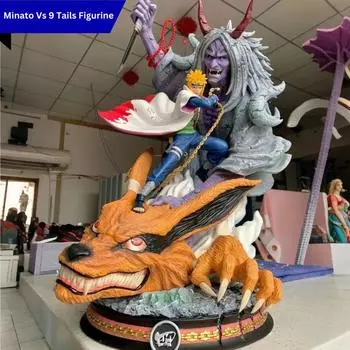 29 см Наруто Минато против 9 хвостого Курамы Битва ПВХ Фигурка Коллекционная Статуэтка