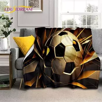 29 Стиль Футбольное поле Футбол Спорт Мультфильм Мягкое одеяло, Мягкий плед для дома Спальня Кровать Диван Дорожный чехол Детский подарок 30x40in