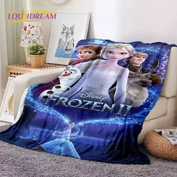 29 Style Frozen Elsa Princess Snow Queen Cartoon Girl Soft Throw Blankets,Comfortable Blanket for Beds Sofa Home Bedroom Gift 3D 50x60in
