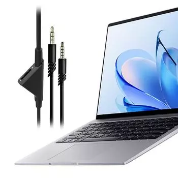 2,0 м/6,5 футов Aux-провод с регулятором громкости, гарнитура с разъемом 3,5 мм для ПК, PS4 и т. д. для игровых гарнитур Astro A10 A30 A40 A50