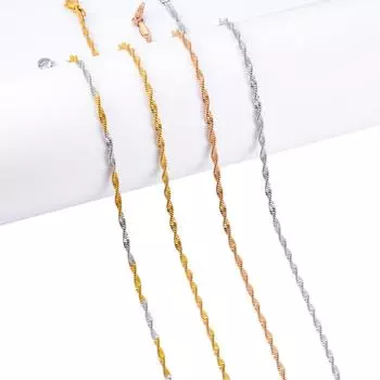 2,0 мм женское ожерелье из нержавеющей стали витая плоская змейка цепь для женщин и мужчин ювелирные изделия аксессуары чокер на шею ключица своими руками 14inches or 35cm