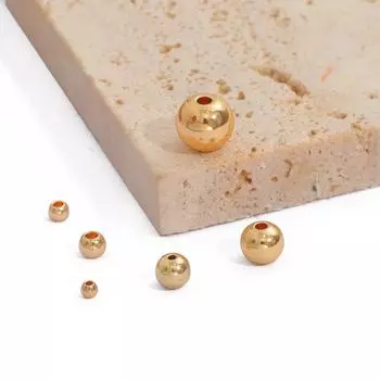 2-100 шт., медные круглые бусины-разделители с шариковым концом, металлические бусины, аксессуары для изготовления ювелирных изделий 2.5mm 1mm 100pcs золотой