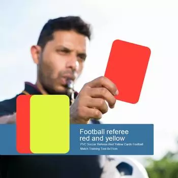 2-100pcs Red Yellow Card Multi-function 3.2x4.3Inch Soccer Referee Red Cards for Football Match Training Referee Accessories Hot