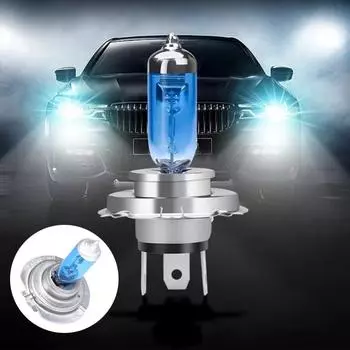 2-10 шт. 100 Вт 12 В супер яркая галогенная лампа белая противотуманная фара универсальная H4 автомобильная фара защита от УФ-излучения автомобильные аксессуары