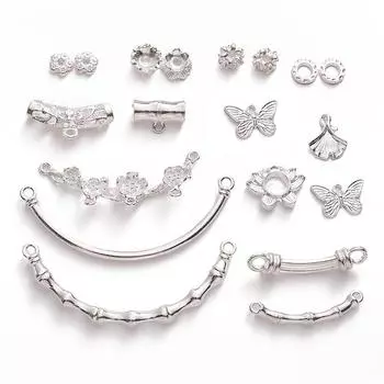 2-10 шт./пакет сплав новый китайский стиль бусины кулон DIY браслет ожерелье серьги ювелирные изделия аксессуары 8x2mm 2pcs/bag