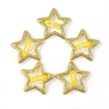 2/10 шт. Серебристые заколки для волос BB со звездой, милые заколки-звездочки для девочек в стиле Y2K, простые металлические заколки-клипсы, головной убор, ювелирные украшения, аксессуары для волос 4 Pieces