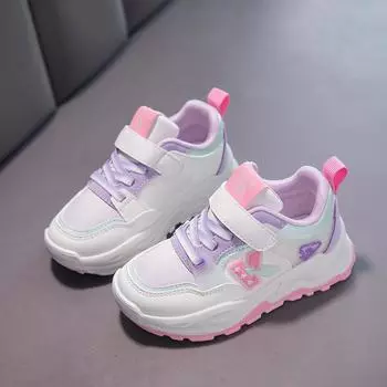 2-12 лет Девочки Дети Ходьба Бег Кроссовки Осень Зима Девочки Дети Студенты Теннис Спорт Путешествия Повседневные Кроссовки 28 белый