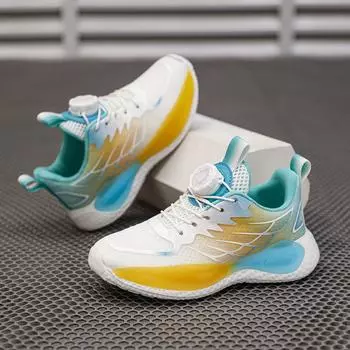 2-12 лет Мальчик Девочка Дети Бег Кроссовки Студенты 4 сезона Спорт Ходьба Путешествия Повседневные Кроссовки Детские Теннисные Кроссовки 28 оранжевый