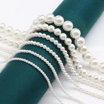 2-12 мм круглые искусственные жемчужины пресноводные ракушки рассыпчатые бусины для самостоятельного изготовления ювелирных изделий ожерелье браслет аксессуары 5mm белый