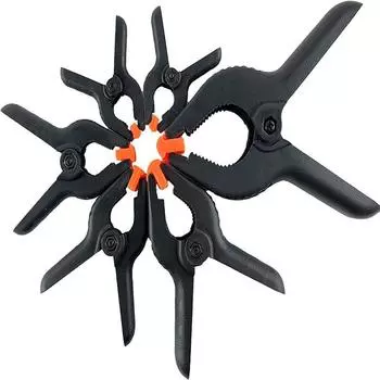 2/12PCS Photography Heavy Duty Muslin Clamps Photo Booth Background Stand Clip Fixed Backdrop Muslin & Green Screen