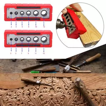 2-13 мм шаблон для сверления отверстий в карманах, локатор для сверления по дереву, самоцентрирующийся набор направляющих для сверления отверстий, дырокол 1