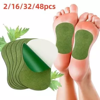 2/16/32/48 шт., пластырь для ног с полынью, обезболивающий пластырь для снятия усталости, снятия стресса, детоксикации, помощь для сна, детоксикационная подушечка для тела 2PCS