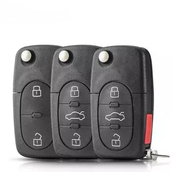 2+1 2 кнопки / 3+1 3 кнопки дистанционный брелок чехол и лезвие для Au di A2 A3 A4 A6 A8 TT CR2032 брелок пустой чехол 2 Buttons