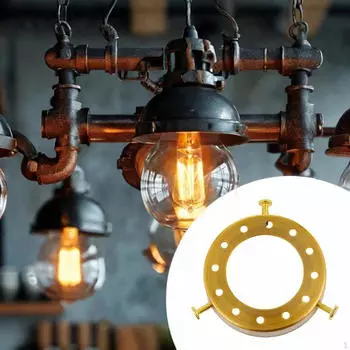 2-1 / 4 Дюйма Замена Патрона Лампы Адаптер Ретро Дизайн Винт для DIY Кафе Рестораны Gold Color Bronze