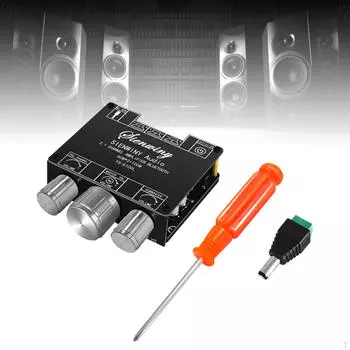 2.1-канальный усилитель сабвуфера, стереосистема с приложением для управления громкостью Mini