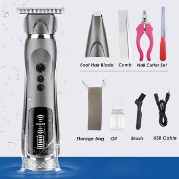 2 1 профессиональный триммер для собак Hcut, перезаряжаемый через USB, машинки для стрижки животных, стрижка кошек, Hcut he Whable, 4 скорости With Box