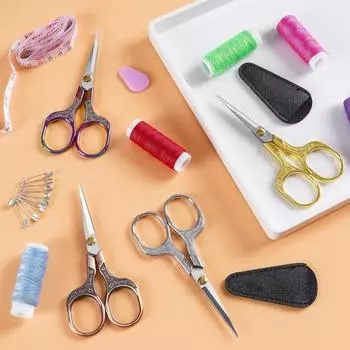 2/1 шт цветные ножницы из нержавеющей стали для шитья тканей, ножницы для рукоделия, бытовая вышивка, швейные ножницы для вышивки