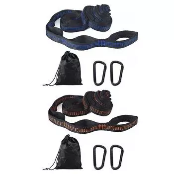 2/1 шт. ремни для гамака специальные усиленные полиэстеровые ремни 5 колец с высокой несущей способностью колючие черные ремни для гамака для кемпинга на открытом воздухе