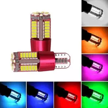 2/1 шт. T10 57SMD светодиодный Canbus без ошибок супер яркий авто клин лампочка лампа 1Pcs белый