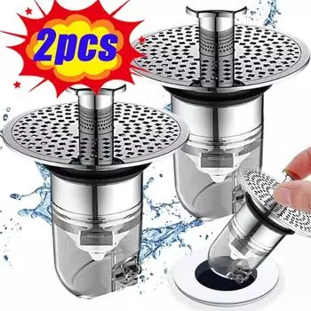 2/1 шт. Универсальная раковина для ванной комнаты с выдвижным сердечником, улавливатель волос, сливной фильтр для ванны, заглушка для раковины, сито для ванны, аксессуары для ванной