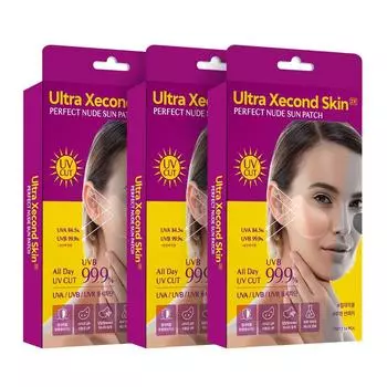[2+1] Ultra Second Skin Season 2 Perfect Transparent Sun Patch (21 порция), 21 лист, 3 коробки