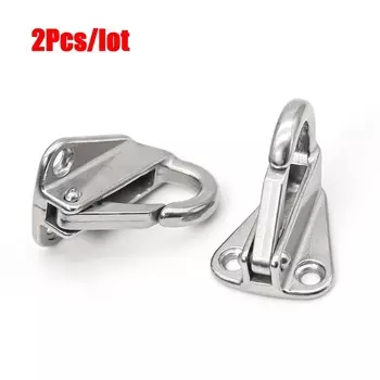 2/1 X пружинный крюк-защелка для судовых лодочных прицепов из нержавеющей стали 316, морская фурнитура, вешалка для крепления, проушина, крюк для подвешивания