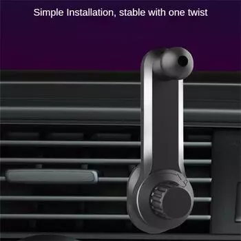 2/1Pcs Car Extension Pole Mobile Phone Holder Rotating Hook Air Outlet Car Phone Holder Universal Navigation Holder