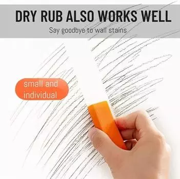 2/1PCS Easy Limescale Eraser Bathroom Glass Rust Remover Rubber Eraser Household Kitchen Cleaning Tools for Pot Scale Rust Brush