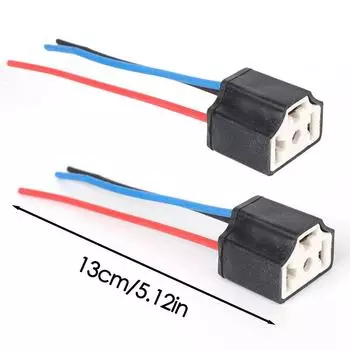 2-20 шт. керамический разъем для автомобильной фары, керамический штекер H4, термостойкий адаптер для жгута проводов фары, гнездо H4