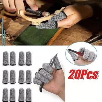 2-20 шт., напальчники с защитой от порезов, нарукавники для защиты пальцев, перчатки для снятия кожи с пальцев, напальчники для кухонных принадлежностей 2PCS