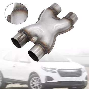 2.25 inch Exhaust x Pipe Universal Dual 2 1/4 Crossover