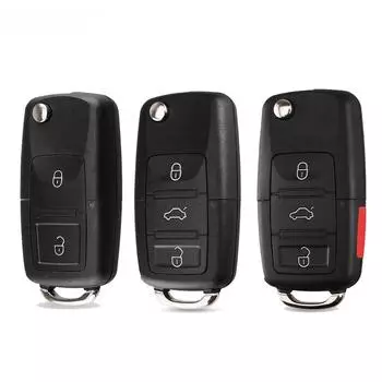 2 2+1 3 3+1 кнопки складной дистанционный ключ от машины чехол брелок с лезвием HU66 для VW Polo Passat B5 B6 Tiguan Golf 4 5 для Seat для Skoda 2 Buttons
