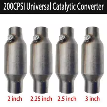 2 /2.25 /2.5 /3 каталитический нейтрализатор с металлическим сердечником, сотовый выхлопной фильтр, 200 ячеек, Euro1, высокопроизводительный спортивный