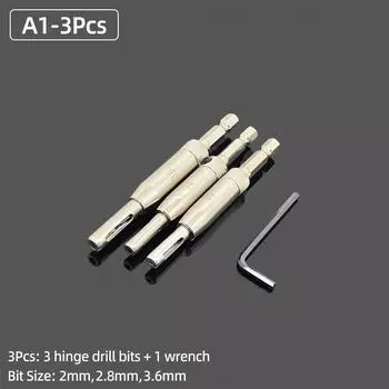 2, 2,8, 3,6 мм HSS самоцентрирующиеся петли, спиральные сверла, винты для окон, дверей, кольцевая пила, набор инструментов для деревообработки, развертывания шкафа
