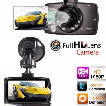 2,2-дюймовый автомобильный видеорегистратор G30 Full HD 1080P 170 градусов видеорегистраторы для автомобилей видеорегистраторы ночного видения G-сенсор видеорегистратор для вождения чёрный