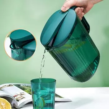 2,2 л большой емкости холодный чайник бытовой легкий роскошный фруктовый чай питьевая бутылка с 4 чашками термостойкий напиток ведро