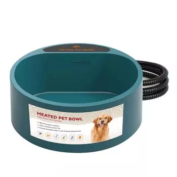 2.2 л Подогреваемая миска для питомцев 35 Вт АБС-пластик Защищенный от перегрызания шнур питания Подогреваемая миска для воды с постоянной температурой