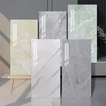 2,2 мм утолщенная самоклеящаяся плитка наклейка настенное украшение туалет водонепроницаемая мраморная стена ремонт обои 6pcs