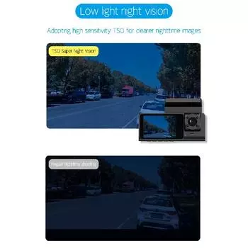 2,35-дюймовый IPS-экран 3Way HD 1080P WiFi Dash Mini Cam Передний регистратор Обратное изображение Мобильный Интернет Супер ночное видение NONE