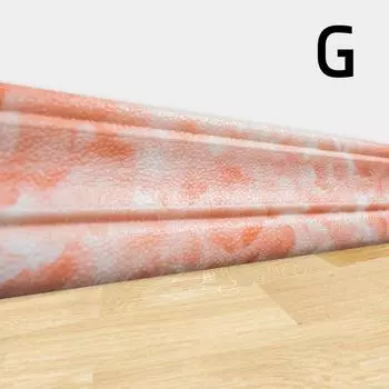 2.35M Самоклеящиеся обои для плинтуса с 3D-мраморной рамкой и линией талии Съемные наклейки на стену G