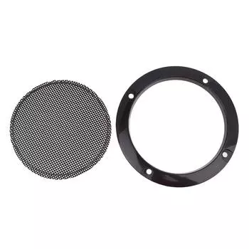 2/3/4/5/6.5/8 дюймов сетка для динамика автомобильный домашний корпус для динамика сетка для динамиков пластиковая рамка металлические решетки из железной проволоки black-66mm