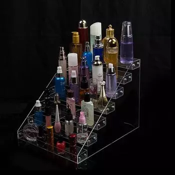 2/3/4/5/6/7 ярусов акриловая подставка для лака для ногтей подставка для дисплея держатель органайзер для макияжа 31*19*16.5cm