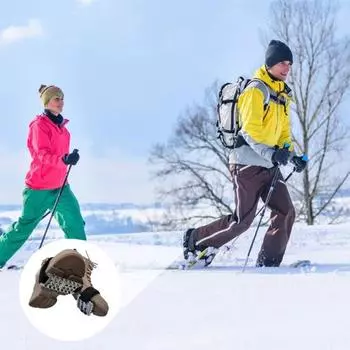 2/3/4/5 пар скоб для обуви с 26 зубьями из нержавеющей стали, нескользящие чехлы для обуви, шипы 2pcs