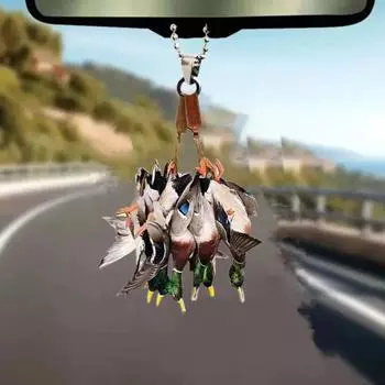 2/3/4/5 шт. подвеска для автомобиля в виде утки с ремешком, легко повесить на охоту 2pcs