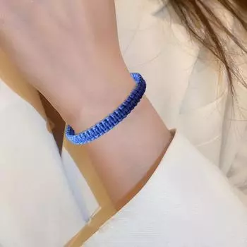 2/3/4/8/10 шт. Синие браслеты дружбы, ручная работа, плетеная веревка, регулируемый плетеный браслет, символические цвета для значимых благословений символа единства 2pcs