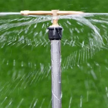 2/3/4 Arms Bushfire Protection Sprinkler Head Brass Water Sprinkler Large Area Coverage 360° Rotation for Garden Yard Lawns