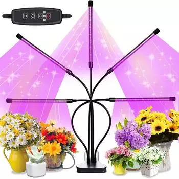 2/3/4 головки светодиодные лампы для растений USB гидропонные лампы лампы для выращивания на клипсах тепличное выращивание ящик для выращивания 2 Heads White