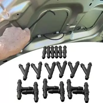 2/3/4 м шланг омывателя лобового стекла автомобиля с комплектом соединителей, форсунки для мытья лобового стекла, форсунки для стеклоочистителя, водяной шланг